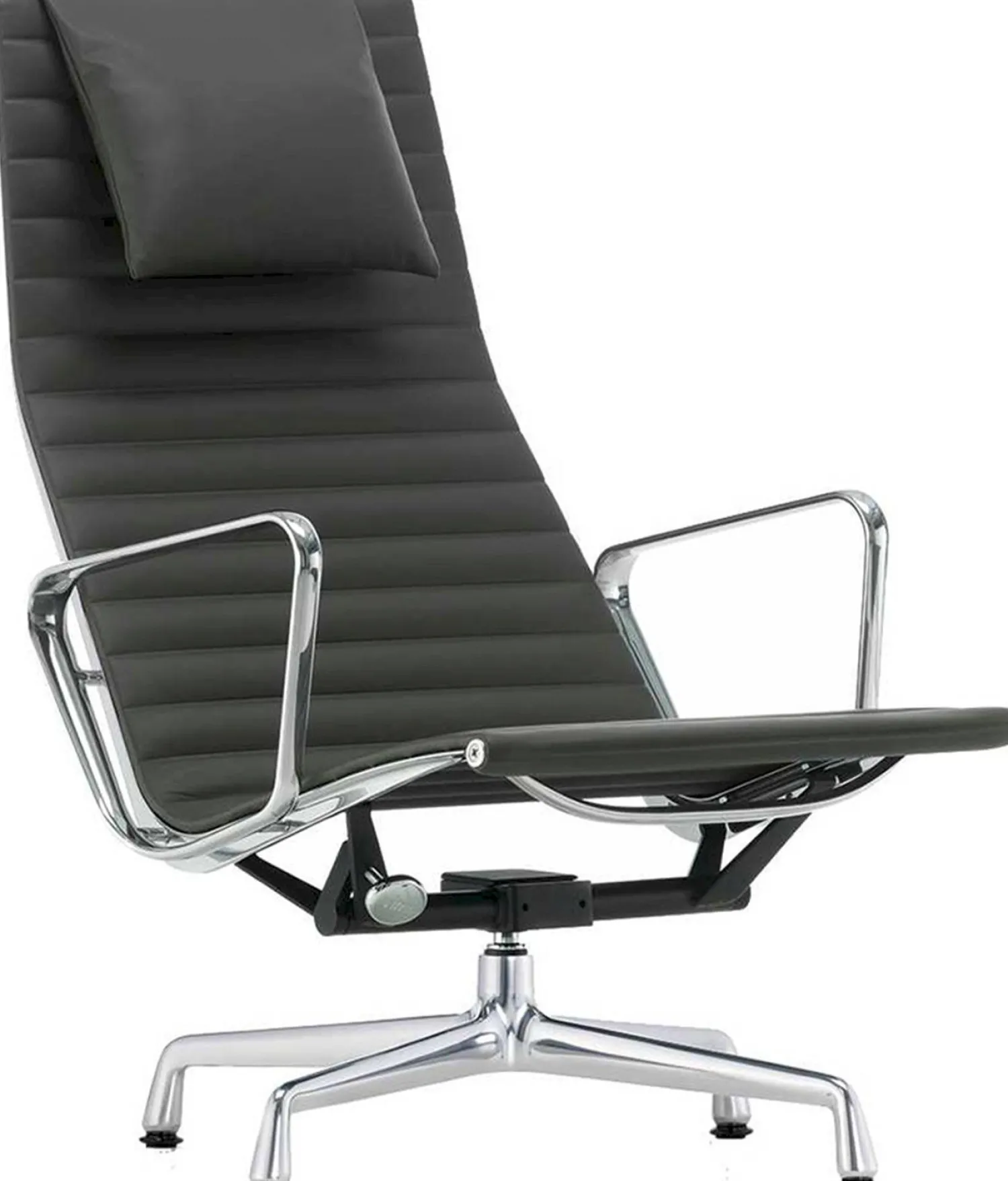 Design Fauteuils-Vitra Eames EA 124 Fauteuil Zwart