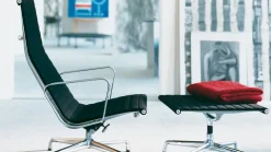 Design Fauteuils-Vitra Eames EA 124 Fauteuil Zwart