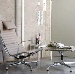 Design Fauteuils-Vitra Eames EA 124 Fauteuil Zwart