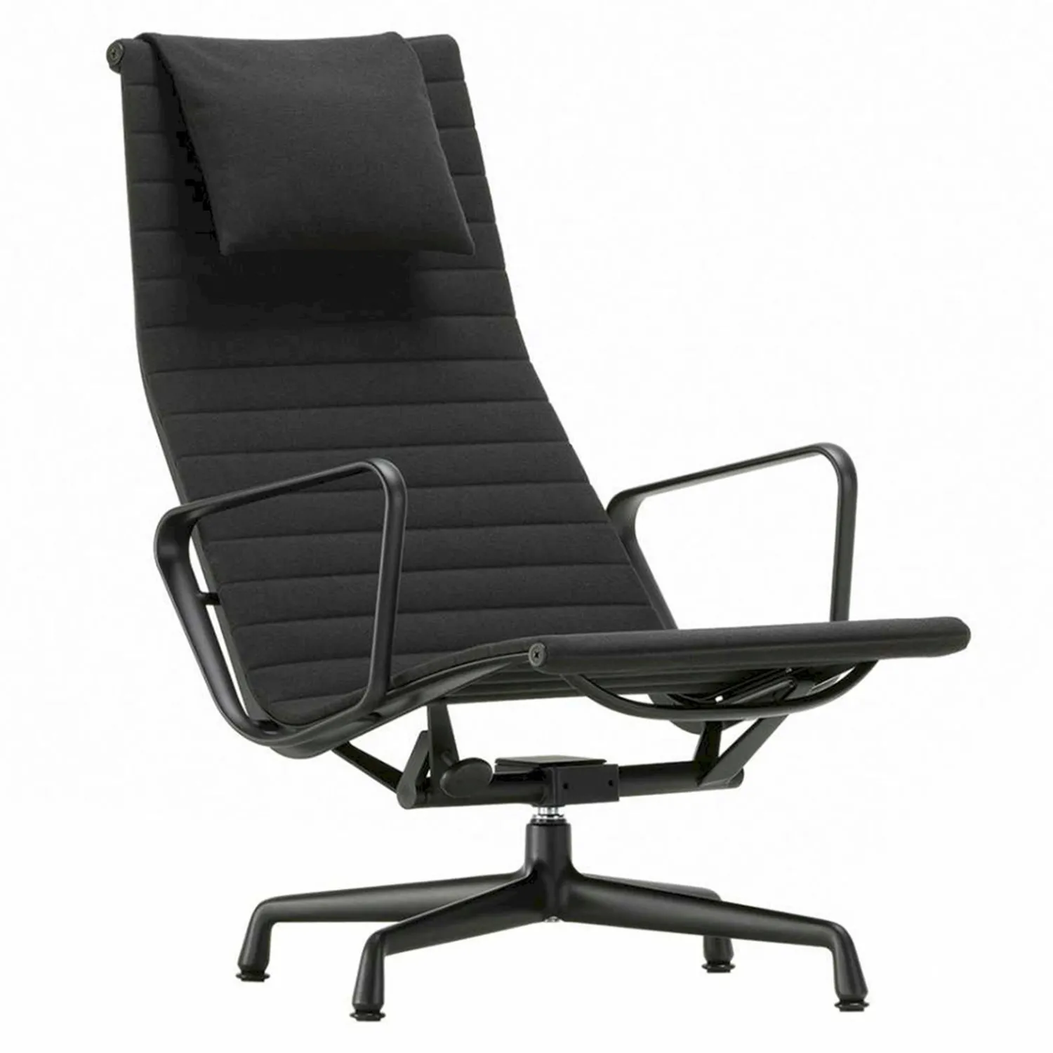 Design Fauteuils-Vitra Eames EA 124 Fauteuil Zwart