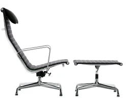 Design Fauteuils-Vitra Eames EA 124 Fauteuil Zwart