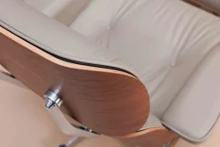 Leren Fauteuils|Design Fauteuils-Vitra Eames Lounge Chair & Hocker Sand Sable