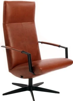 Leren Fauteuils|Relaxfauteuils-Gealux Earth Volo Relaxfauteuil geel