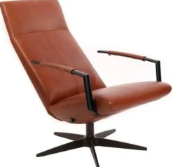 Leren Fauteuils|Relaxfauteuils-Gealux Earth Volo Relaxfauteuil geel