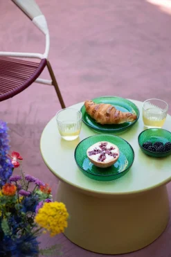 Ronde Bijzettafels-HKLIVING Earthenware XL Bijzettafel Green