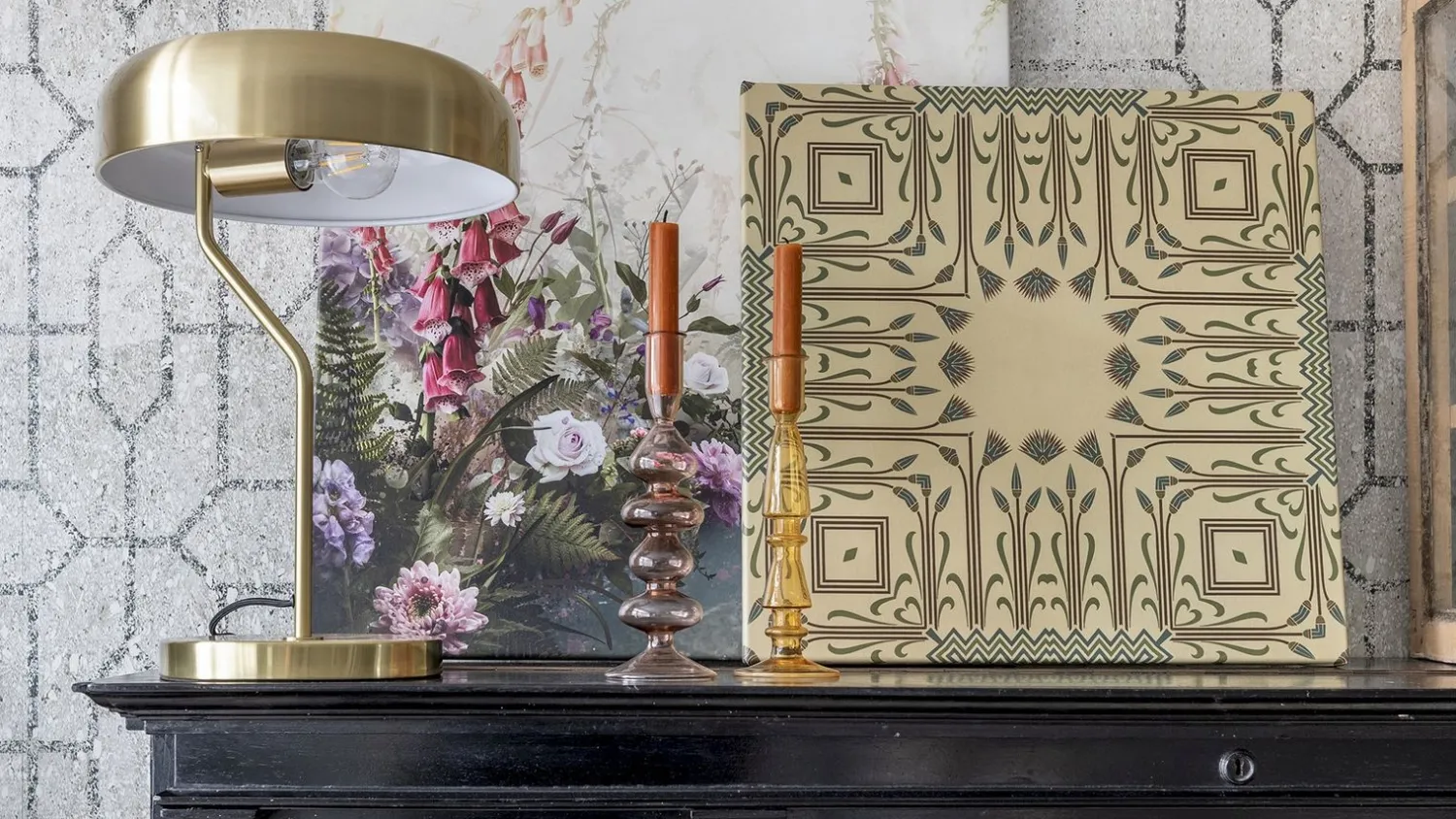 Tafellampen|Tafellampen-Dutchbone Eclipse Tafellamp Brass