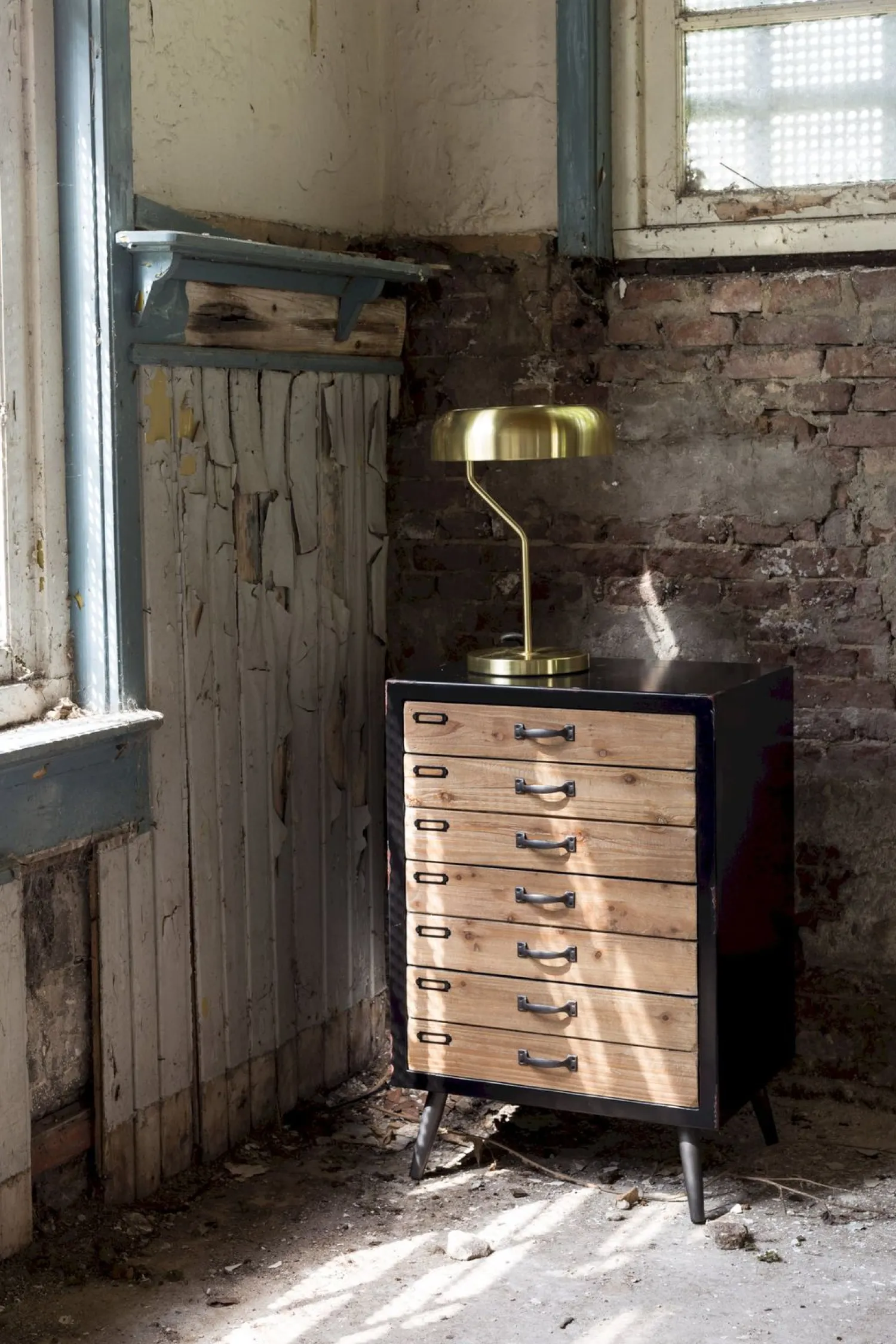 Tafellampen|Tafellampen-Dutchbone Eclipse Tafellamp Brass