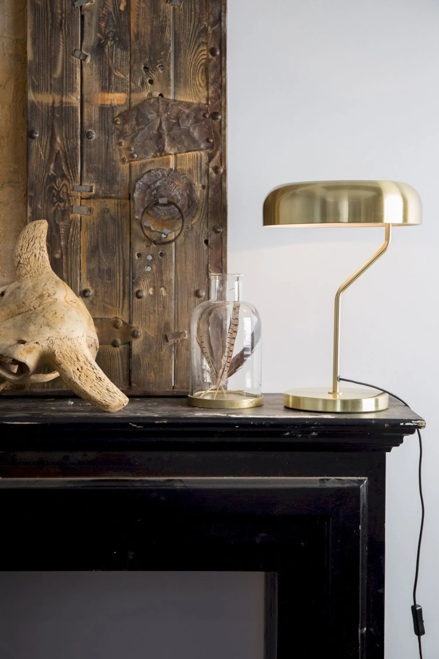 Tafellampen|Tafellampen-Dutchbone Eclipse Tafellamp Brass