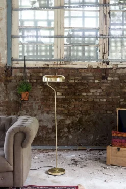 Vloerlampen|Vloerlampen-Dutchbone Eclipse Vloerlamp Brass