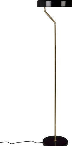 Industriële Vloerlampen|Vloerlampen-Dutchbone Eclipse Vloerlamp Black
