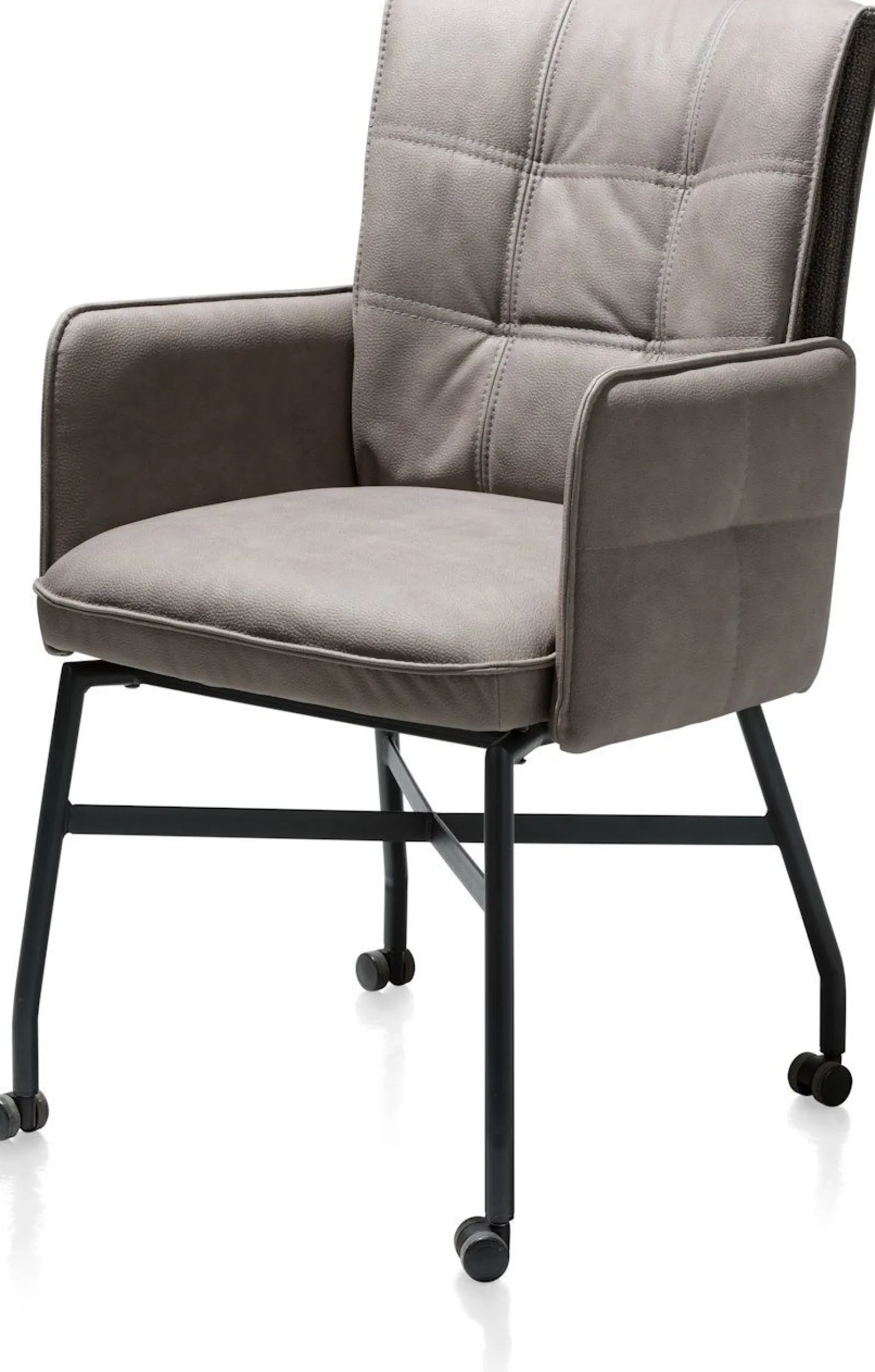 Eetkamerstoelen Met Wieltjes|Eetkamerstoelen Met Armleuning-Henders en Hazel Eden Armstoel Cognac