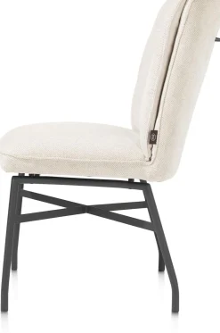 Eetkamerstoelen Zonder Armleuning-Henders en Hazel Eden Eetkamerstoel Creme