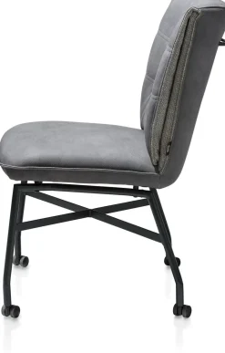 Eetkamerstoelen Met Wieltjes|Eetkamerstoelen Zonder Armleuning-Henders en Hazel Eden Eetkamerstoel Grijs