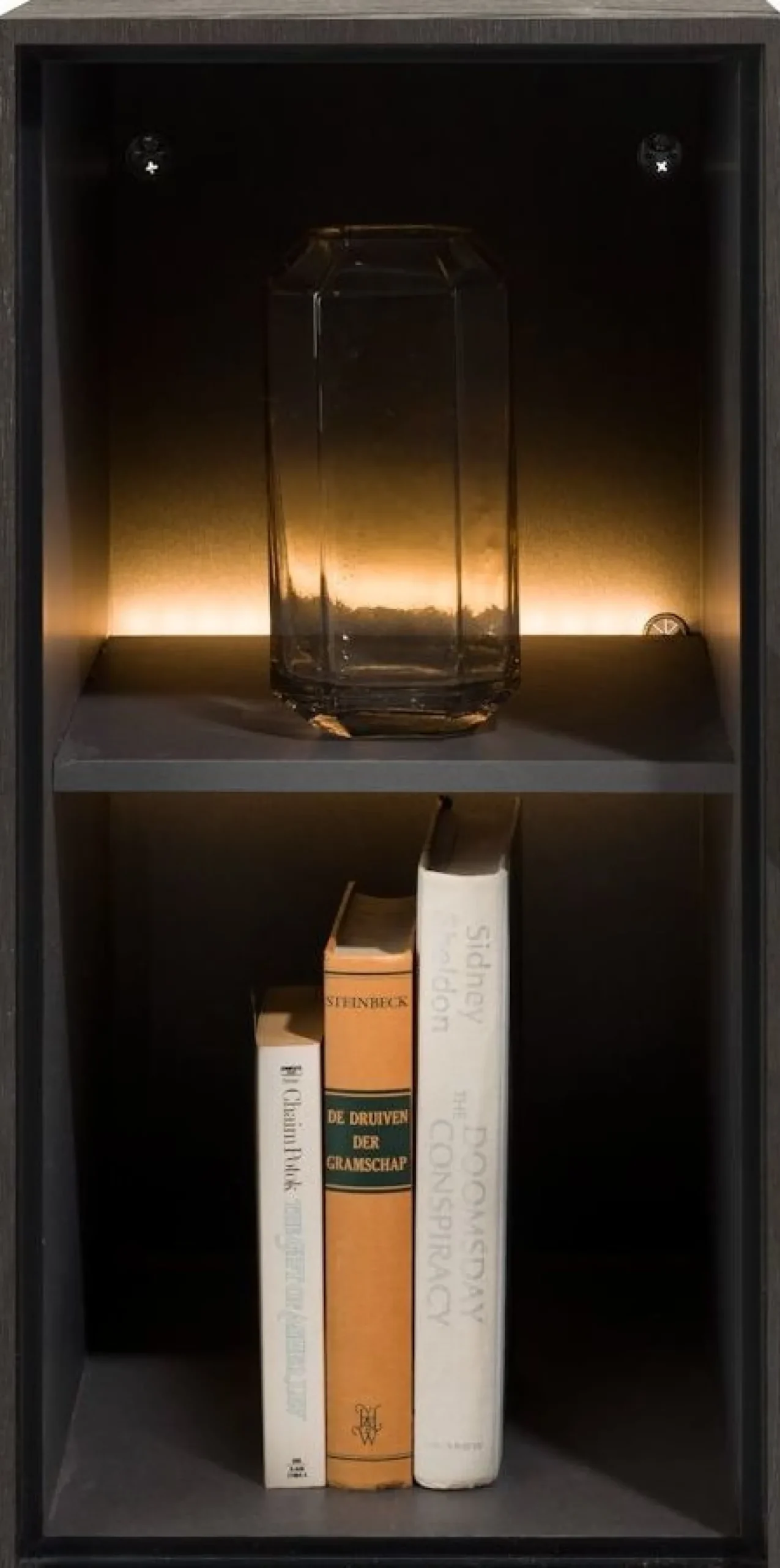 Opbergkasten|Opbergkasten-XOOON Elements 2 Niches Kast Onyx