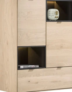 Opbergkasten|Opbergkasten-XOOON Elements Highboard Naturel