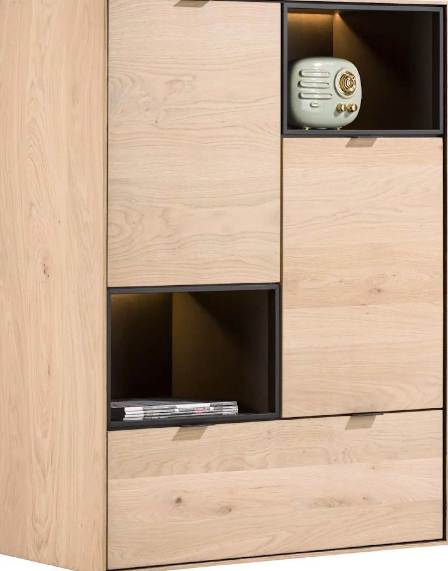 Opbergkasten|Opbergkasten-XOOON Elements Highboard Naturel