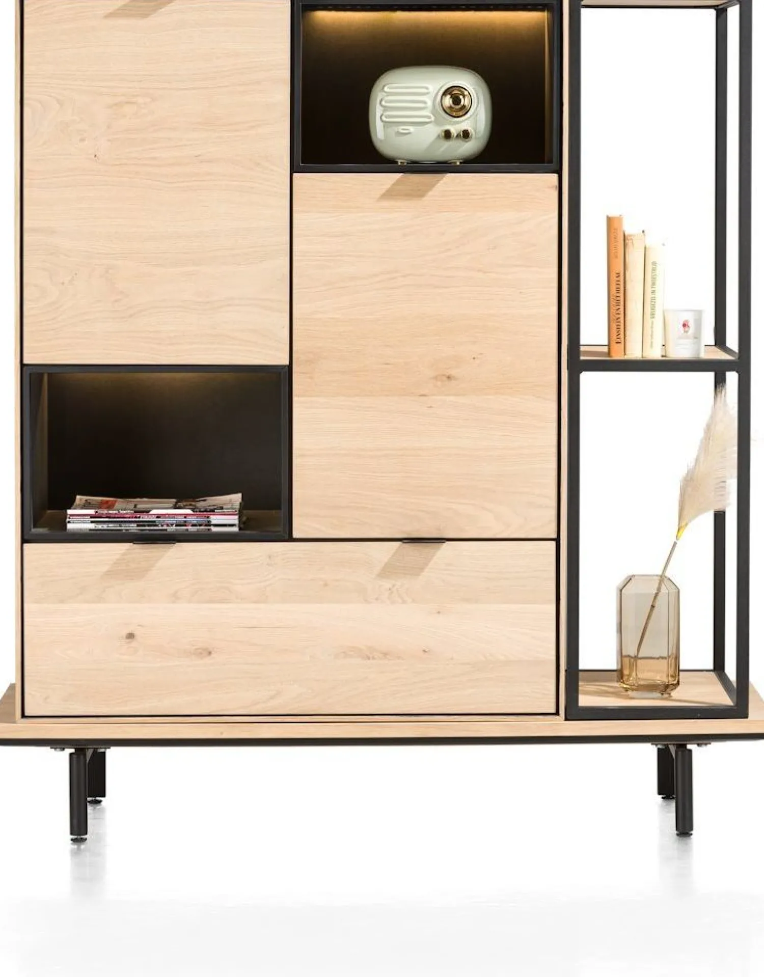 Boekenkasten-XOOON Elements 2-niches Boekenkast Natural