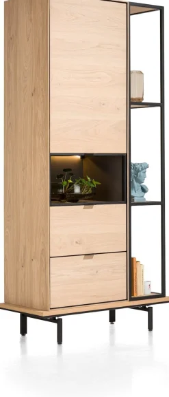 Boekenkasten-XOOON Elements 3-niches Boekenkast Natural
