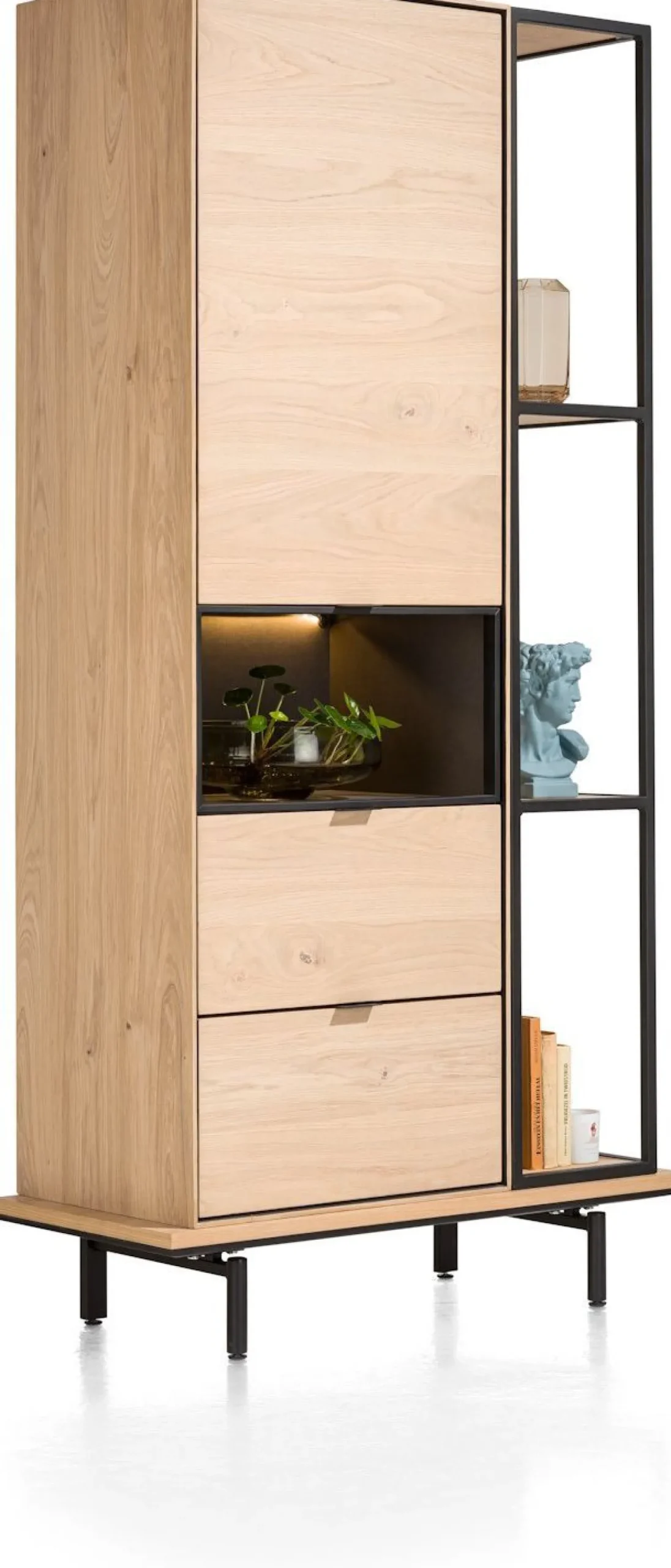 Boekenkasten-XOOON Elements 3-niches Boekenkast Natural