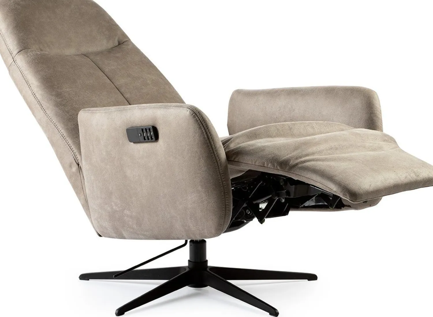 Draaifauteuils-Feelings Wonen Elias Medium Relaxfauteuil Clay