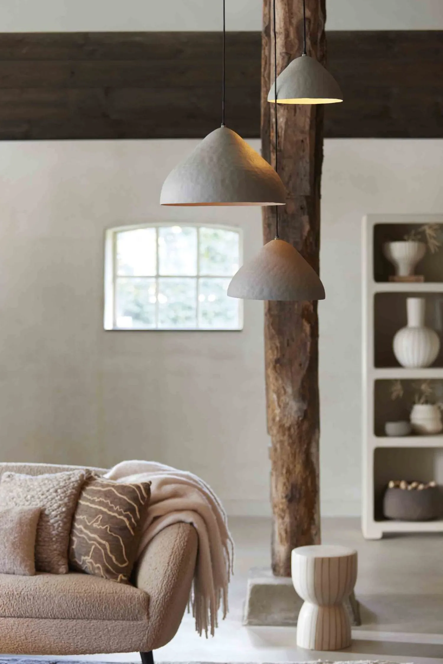 Hanglampen|Hanglampen-Trendhopper Elimo Hanglamp Creme