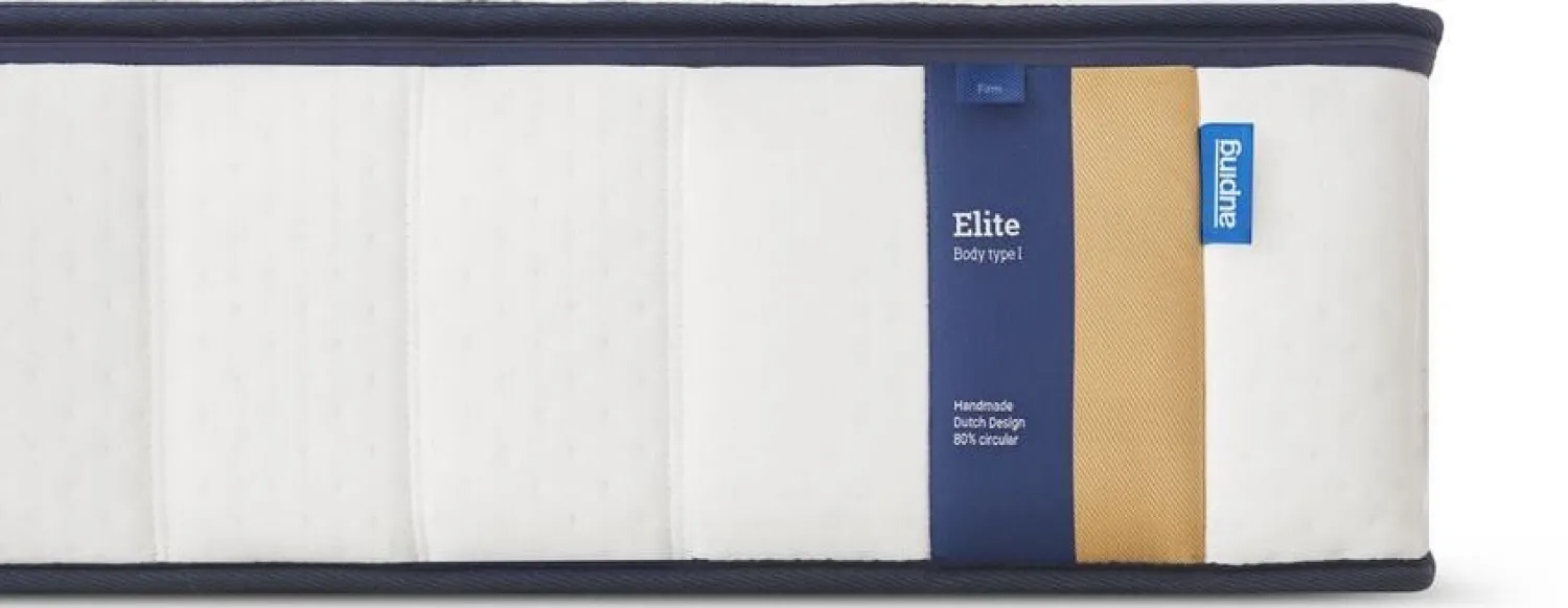 Pocketvering Matrassen|Latex Matrassen-Auping Elite Matras Wit