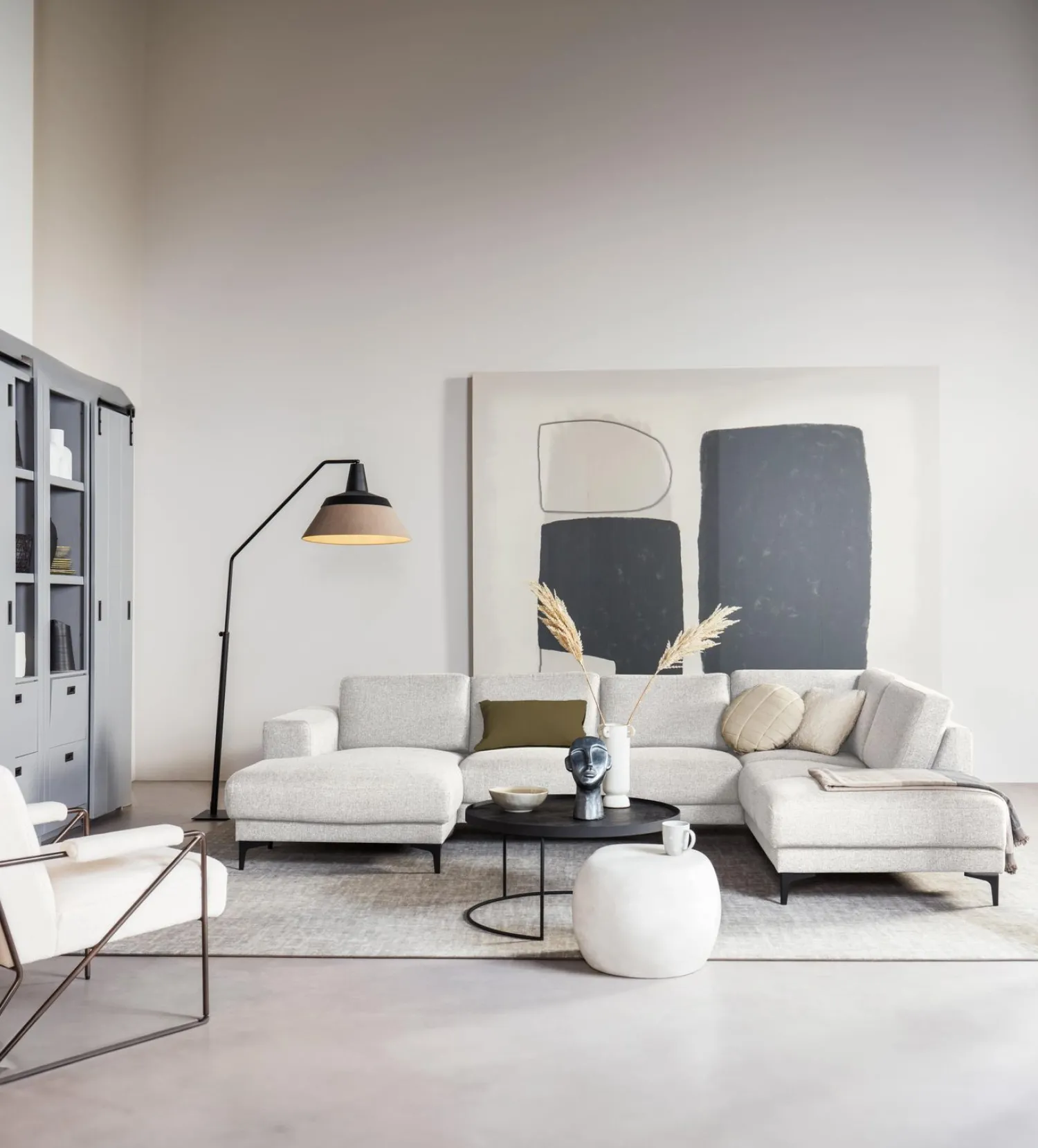 U-Banken-Eijerkamp Collectie Ella Rechts U-bank Beige