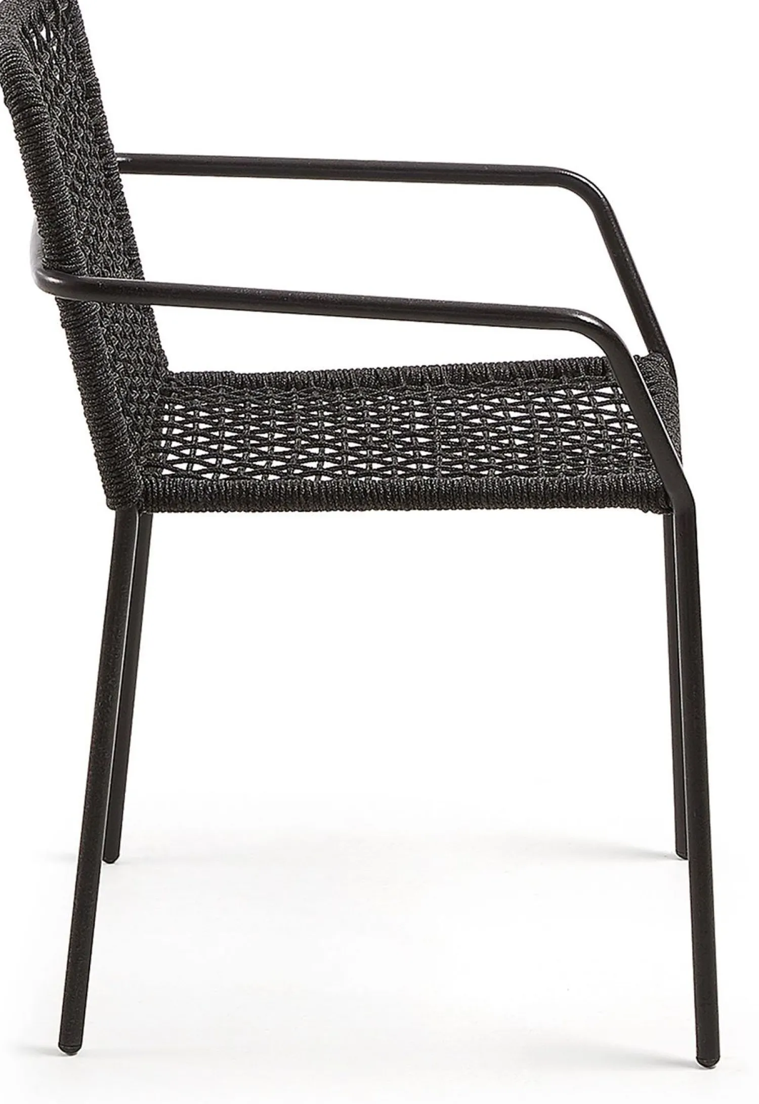 Tuinstoelen-Kave Home Ellen Tuinstoel Zwart