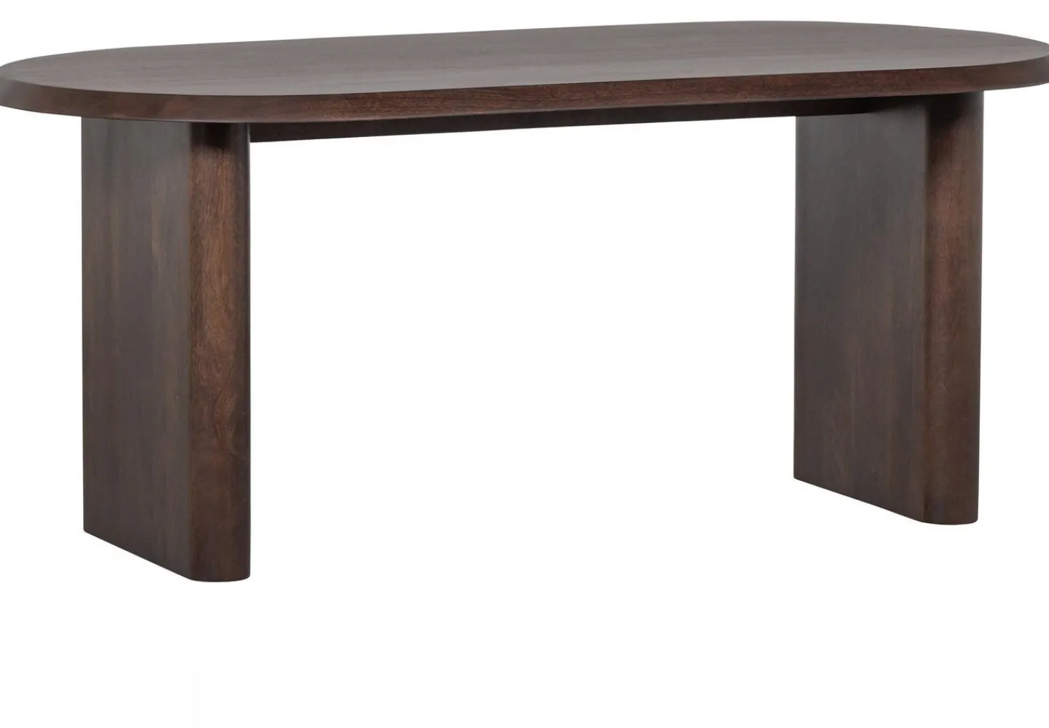 Houten Eettafels|Rechthoekige Eettafels-vtwonen Ellips Eettafel Walnut