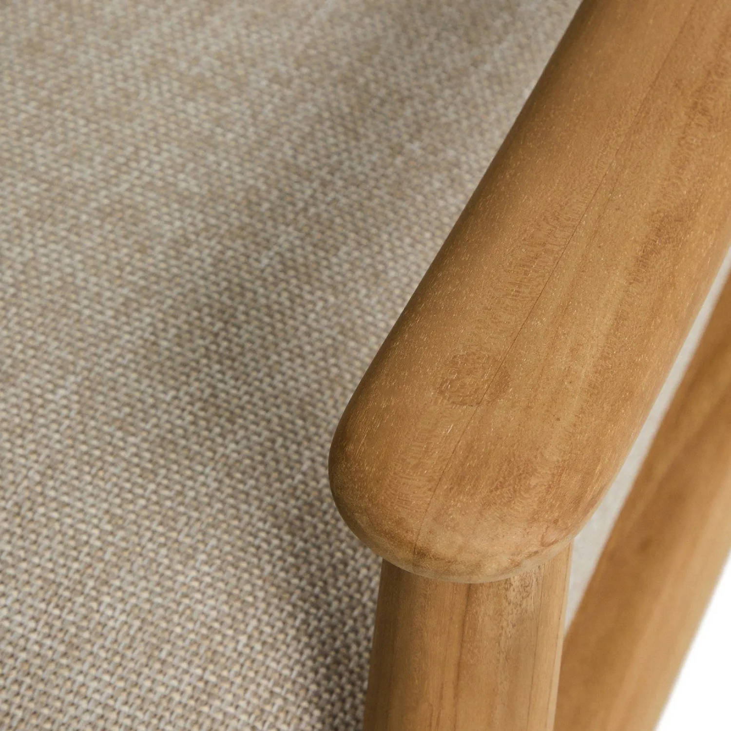 Tuinstoelen-Kave Home Elunda Outdoor Fauteuil Naturel