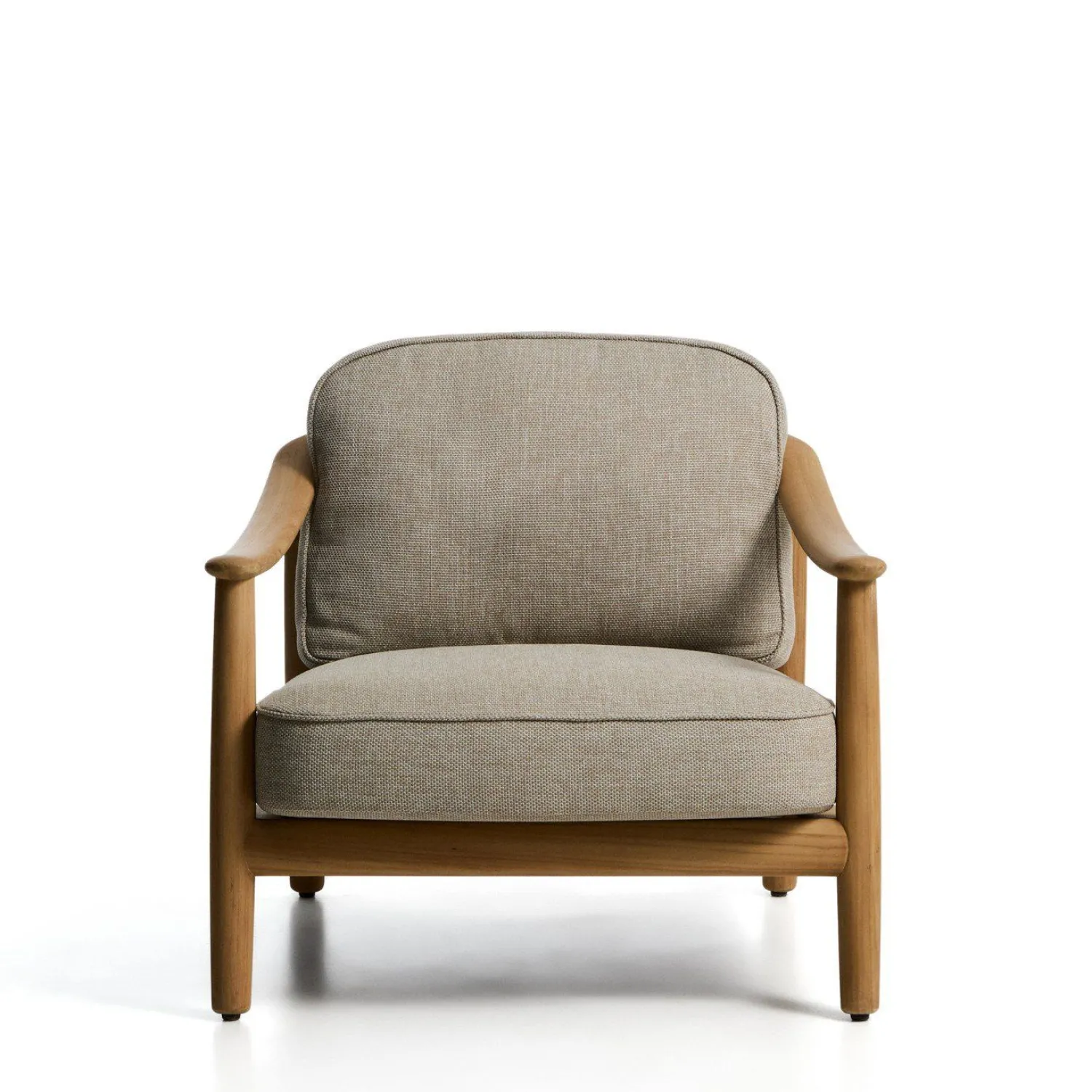 Tuinstoelen-Kave Home Elunda Outdoor Fauteuil Naturel