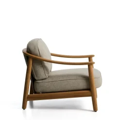 Tuinstoelen-Kave Home Elunda Outdoor Fauteuil Naturel