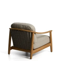 Tuinstoelen-Kave Home Elunda Outdoor Fauteuil Naturel