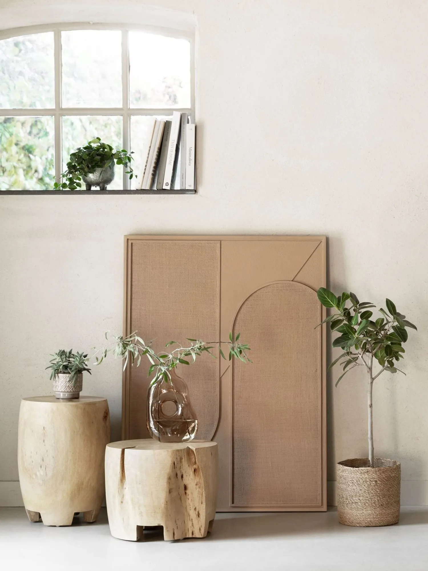Wanddecoraties-MUST Living Elyn Wanddecoratie Brown
