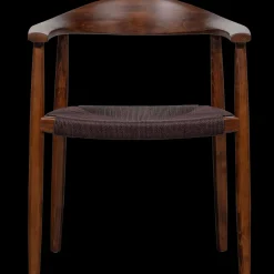 Eetkamerstoelen Met Armleuning-vtwonen Embrace Eetkamerstoel Dark Brown