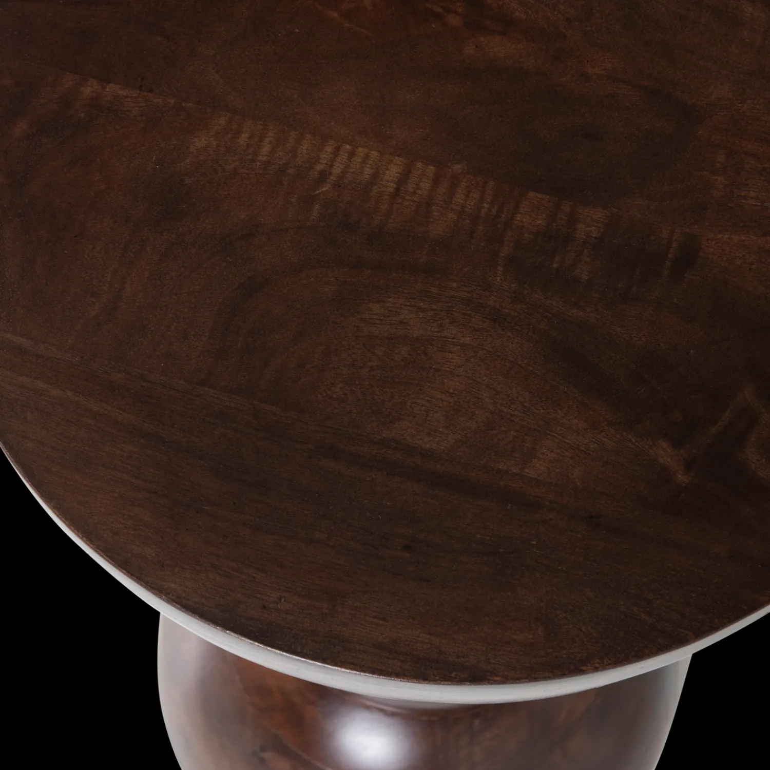 Houten Bijzettafels-WOOOD Emel Bijzettafel Donkerbruin