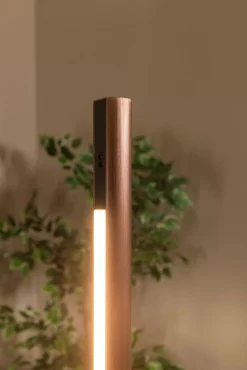 Industriële Vloerlampen|Vloerlampen-Lucide Equinox Vloerlamp Koffie