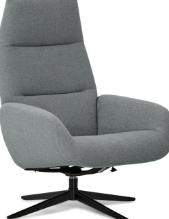 Leren Fauteuils|Draaifauteuils-Montèl Ergo Relaxfauteuil Dark Green