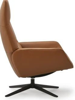 Leren Fauteuils|Draaifauteuils-Montèl Ergo Relaxfauteuil Dark Green