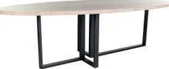 Houten Eettafels|Ovale Eettafels-Bert Plantagie Eris Eettafel Naturel