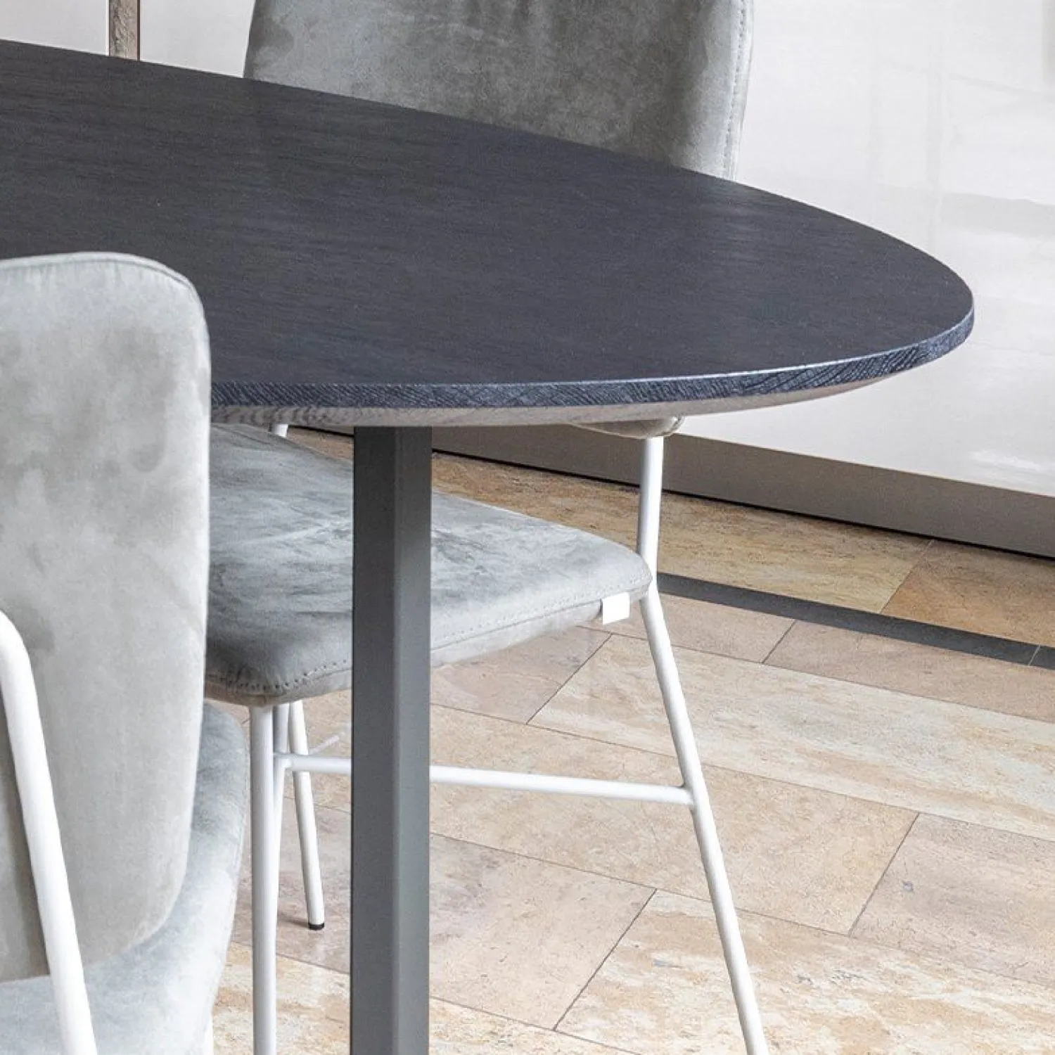Houten Eettafels|Ovale Eettafels-Bert Plantagie Eris Eettafel Naturel