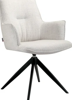 Eetkamerstoelen Met Armleuning-Eijerkamp Collectie Etan Armstoel Beige