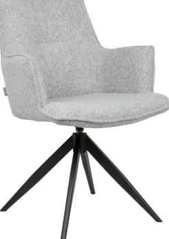 Eetkamerstoelen Met Armleuning-Eijerkamp Collectie Etan Armstoel Ash Grey