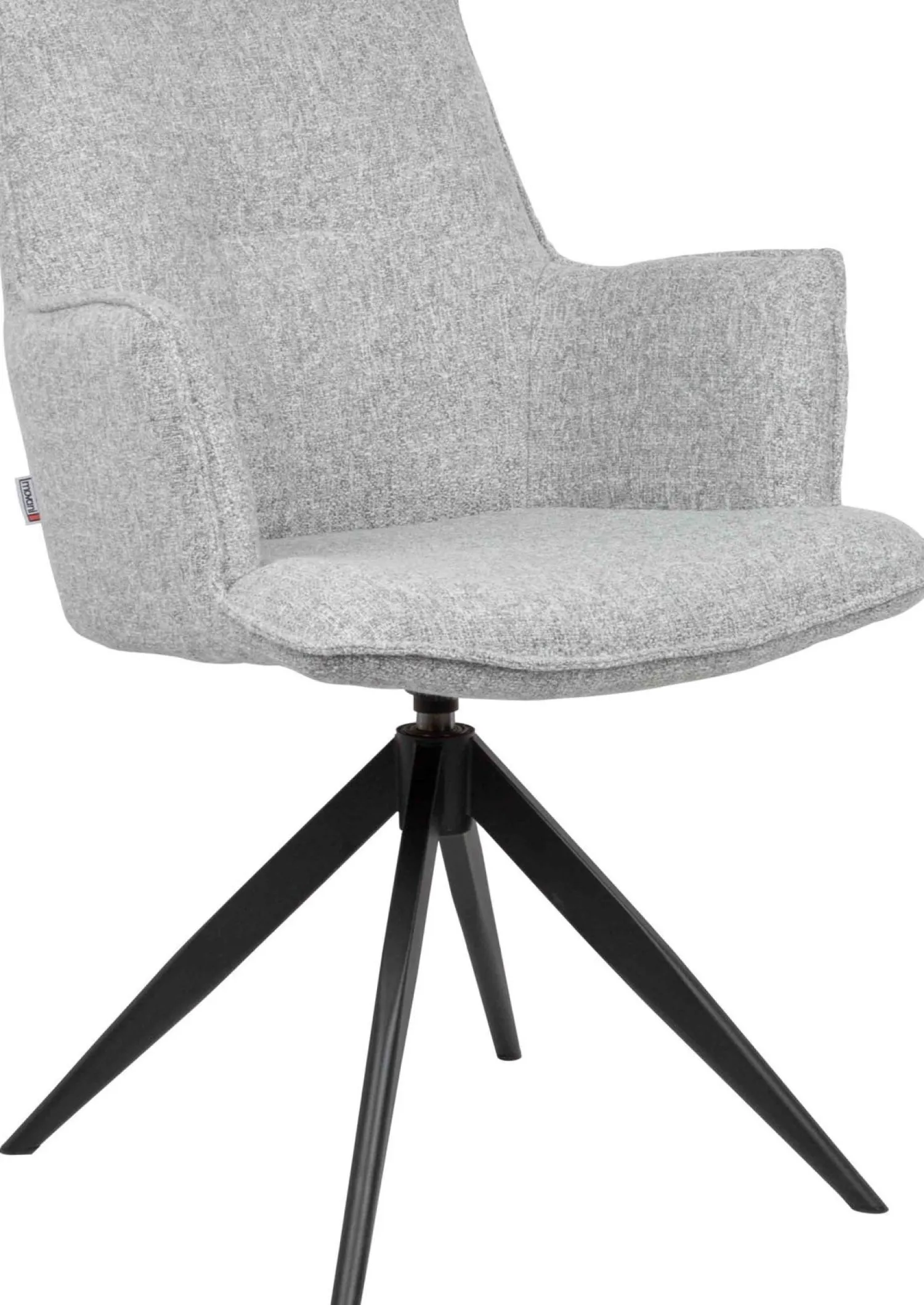 Eetkamerstoelen Met Armleuning-Eijerkamp Collectie Etan Armstoel Ash Grey