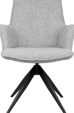 Eetkamerstoelen Met Armleuning-Eijerkamp Collectie Etan Armstoel Ash Grey