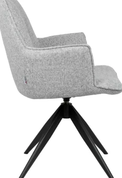 Eetkamerstoelen Met Armleuning-Eijerkamp Collectie Etan Armstoel Ash Grey