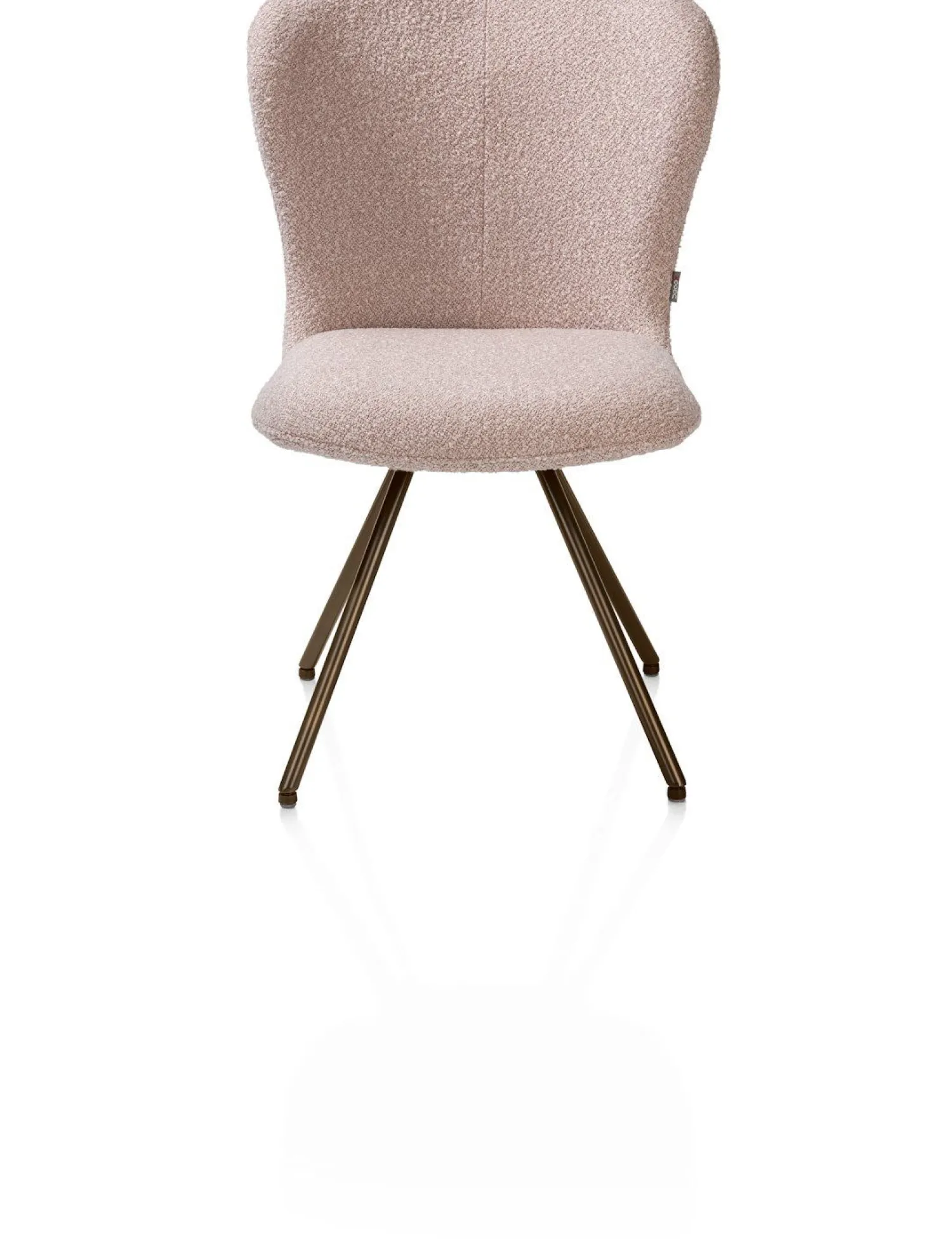 Eetkamerstoelen Zonder Armleuning-XOOON Ethan Eetkamerstoel Roze