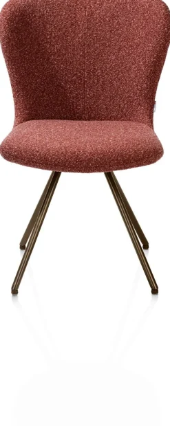 Eetkamerstoelen Zonder Armleuning-XOOON Ethan Eetkamerstoel Koper