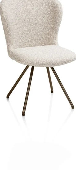 Eetkamerstoelen Zonder Armleuning-XOOON Ethan Eetkamerstoel Beige