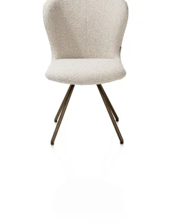 Eetkamerstoelen Zonder Armleuning-XOOON Ethan Eetkamerstoel Beige